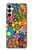S3281 Colorful Hippie Flowers Pattern Case For Samsung Galaxy A05s