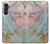 S3717 Rose Gold Blue Pastel Marble Graphic Printed Case For Samsung Galaxy A05s