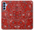 S3354 Red Classic Bandana Case For Samsung Galaxy A15 5G