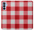 S3535 Red Gingham Case For Samsung Galaxy A15 5G