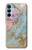S3717 Rose Gold Blue Pastel Marble Graphic Printed Case For Samsung Galaxy A15 5G