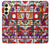 S1923 Hanafuda Japanese Flower Card Case For Samsung Galaxy A25 5G