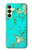 S2377 Turquoise Gemstone Texture Graphic Printed Case For Samsung Galaxy A25 5G