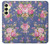 S3265 Vintage Flower Pattern Case For Samsung Galaxy A25 5G