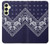 S3357 Navy Blue Bandana Pattern Case For Samsung Galaxy A25 5G