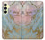 S3717 Rose Gold Blue Pastel Marble Graphic Printed Case For Samsung Galaxy A25 5G