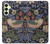 S3791 William Morris Strawberry Thief Fabric Case For Samsung Galaxy A25 5G