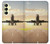 S3837 Airplane Take off Sunrise Case For Samsung Galaxy A25 5G