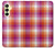 S3941 LGBT Lesbian Pride Flag Plaid Case For Samsung Galaxy A25 5G