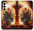 S0863 Hell Fire Skull Case For Samsung Galaxy A35 5G