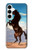 S0934 Wild Black Horse Case For Samsung Galaxy A35 5G