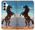S0934 Wild Black Horse Case For Samsung Galaxy A35 5G