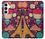 S2353 Paris Cartoon Vintage Pattern Case For Samsung Galaxy A35 5G