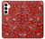 S3354 Red Classic Bandana Case For Samsung Galaxy A35 5G