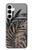 S3692 Gray Black Palm Leaves Case For Samsung Galaxy A35 5G