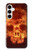 S3881 Fire Skull Case For Samsung Galaxy A35 5G