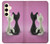 S1832 Love Cat Case For Samsung Galaxy S24