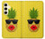 S2443 Funny Pineapple Sunglasses Kiss Case For Samsung Galaxy S24