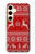S2835 Christmas Reindeer Knitted Pattern Case For Samsung Galaxy S24