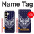 S3357 Navy Blue Bandana Pattern Case For Samsung Galaxy S24