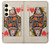 S3429 Queen Hearts Card Case For Samsung Galaxy S24
