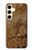 S3456 Vintage Paper Clock Steampunk Case For Samsung Galaxy S24