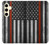 S3472 Firefighter Thin Red Line Flag Case For Samsung Galaxy S24