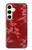 S3817 Red Floral Cherry blossom Pattern Case For Samsung Galaxy S24