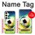 S3844 Glowing Football Soccer Ball Case For Samsung Galaxy S24