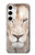 S2399 White Lion Face Case For Samsung Galaxy S24 Plus