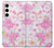 S3036 Pink Sweet Flower Flora Case For Samsung Galaxy S24 Plus