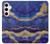 S3906 Navy Blue Purple Marble Case For Samsung Galaxy S24 Plus