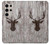 S2505 Reindeer Head Old Wood Texture Graphic Case For Samsung Galaxy S24 Ultra