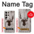 S2505 Reindeer Head Old Wood Texture Graphic Case For Samsung Galaxy S24 Ultra