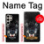 S2823 Black Wolf Blue Eyes Face Case For Samsung Galaxy S24 Ultra