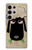 S2826 Cute Cartoon Unsleep Black Sheep Case For Samsung Galaxy S24 Ultra