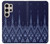 S3950 Textile Thai Blue Pattern Case For Samsung Galaxy S24 Ultra