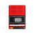 S3204 Red Cassette Recorder Graphic Hard Case For iPad 10.2 (2021,2020,2019), iPad 9 8 7