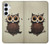 S0360 Coffee Owl Case For Samsung Galaxy A55 5G