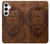 S2529 Leo Zodiac Tattoo Brown Graphic Print Case For Samsung Galaxy A55 5G