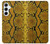 S3365 Yellow Python Skin Graphic Print Case For Samsung Galaxy A55 5G