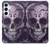 S3582 Purple Sugar Skull Case For Samsung Galaxy A55 5G