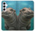 S3871 Cute Baby Hippo Hippopotamus Case For Samsung Galaxy A55 5G