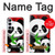 S3929 Cute Panda Eating Bamboo Case For Samsung Galaxy A55 5G