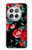 S3112 Rose Floral Pattern Black Case For OnePlus 12