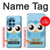 S3029 Cute Blue Owl Case For OnePlus 12R