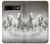 S0933 White Horses Case For Google Pixel 8a