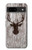 S2505 Reindeer Head Old Wood Texture Graphic Case For Google Pixel 8a
