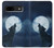 S3693 Grim White Wolf Full Moon Case For Google Pixel 8a