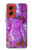 S2907 Purple Turquoise Stone Case For Motorola Moto G Stylus 5G (2024)